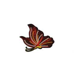 geborduurde applicatie vlinder rood geborduurde applicatie vlinder rood
