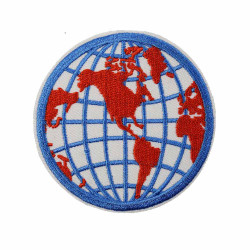 globe patch globe patch