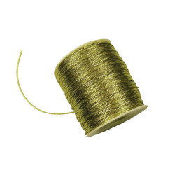 goud koord metallic 1.5 mm (rol 200 meter) goud koord metallic 1.5 mm (rol 200 meter)