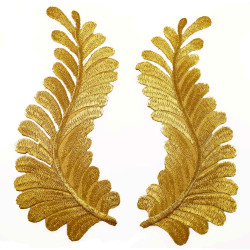 gouden varen patch set XL 18,5x9cm gouden varen patch set XL 18,5x9cm