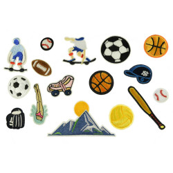 grote sport patch set 16 stuks grote sport patch set 16 stuks