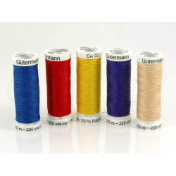 Gutermann garen 200 meter diverse kleuren leverbaar Gutermann garen 200 meter diverse kleuren leverbaar