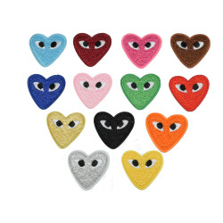 hartjes met ogen patch keuze uit 13 kleuren hartjes met ogen patch keuze uit 13 kleuren