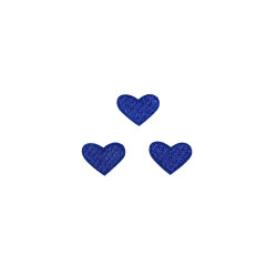 hartjes patch set kobalt blauw 3 stuks hartjes patch set kobalt blauw 3 stuks