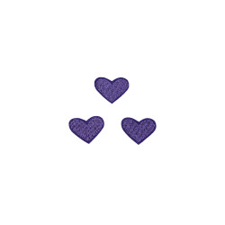 hartjes patch set paars 3 stuks hartjes patch set paars 3 stuks
