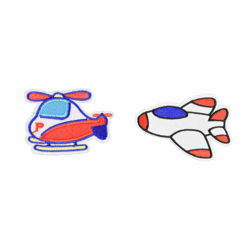helicopter vliegtuig patch set