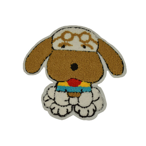hond applicatie badstof opstrijkbaar 18 x 17 cm