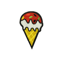ijsje rood patch opstrijkbaar ijsje rood patch opstrijkbaar