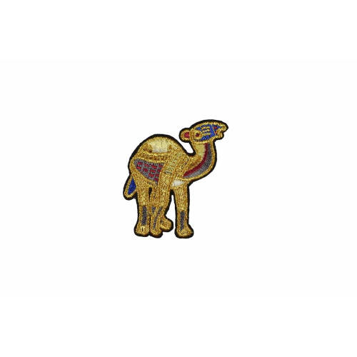 kameel patch goud geborduurd
