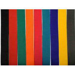 Keperband nylon 32 mm per rol 22,5 meter 17 kleuren Keperband nylon 32 mm per rol 22,5 meter 17 kleuren