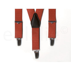 kinderbretel rood met stipjes