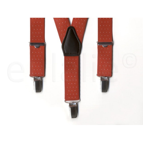 kinderbretel rood met stipjes