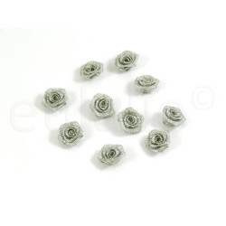 kleine roosjes zilver (10 stuks) kleine roosjes zilver (10 stuks)