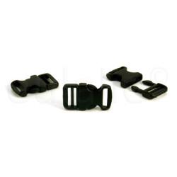 klikgesp 1 cm zwart en wit