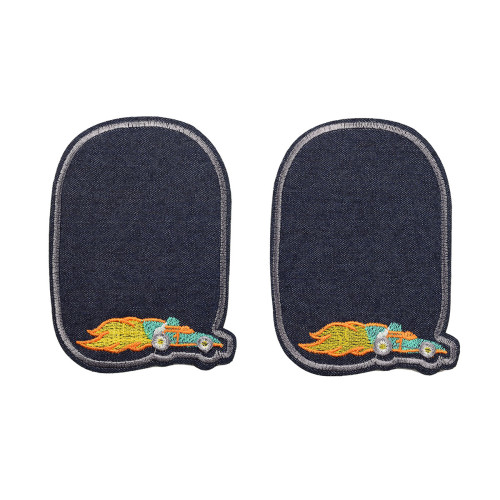 kniestukken set jeans raceauto