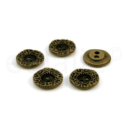 knoop Jugendstil brons 1.5cm