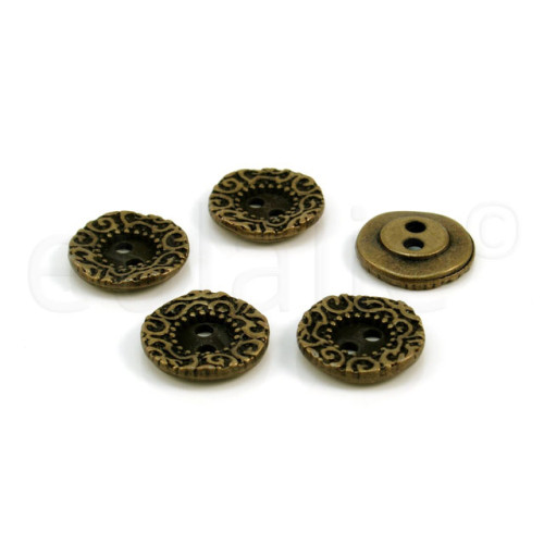 knoop Jugendstil brons 1.5cm