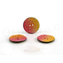 kokosnoot knoop geel/fuchsia kokosnoot knoop geel/fuchsia