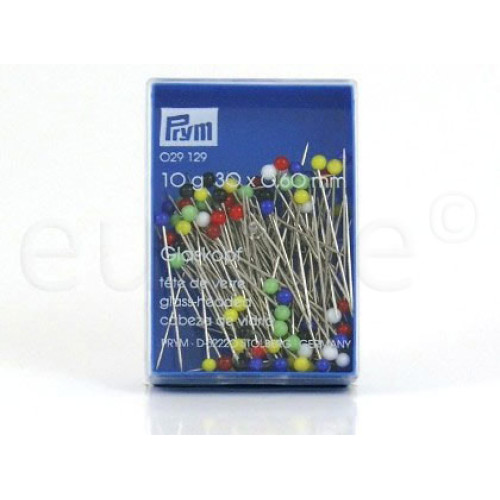 kopspelden glas Prym 30 x 0,6mm 10 gram