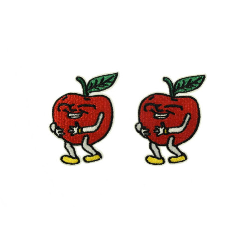lachende appel patch 2 stuks