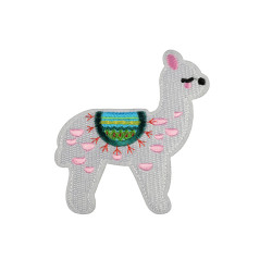 lama patch roze stippen lama patch roze stippen