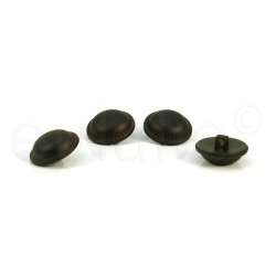 leatherlook bolvormige knoop 2.8 cm