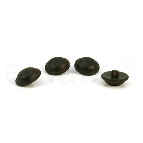 leatherlook bolvormige knoop 2.8 cm