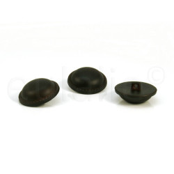 leatherlook bolvormige knoop 3.5 cm