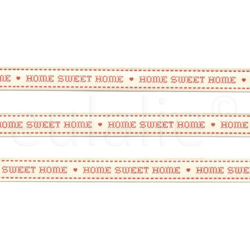 lint vintage met kruissteek home sweet home