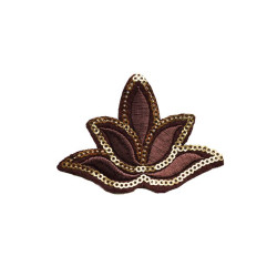 lotus bloem, Yackalasi patch bruin goud lotus bloem, Yackalasi patch bruin goud