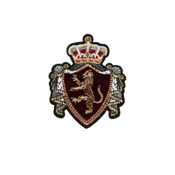 luxe fluwelen embleem applicatie donkerrood luxe fluwelen embleem applicatie donkerrood