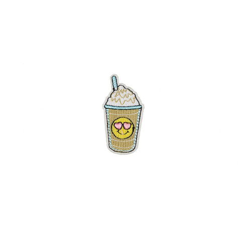 milkshake met smiley patch
