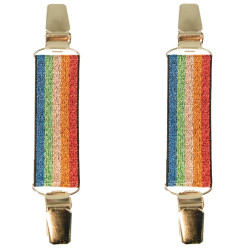 mouwophouders regenboog glitter