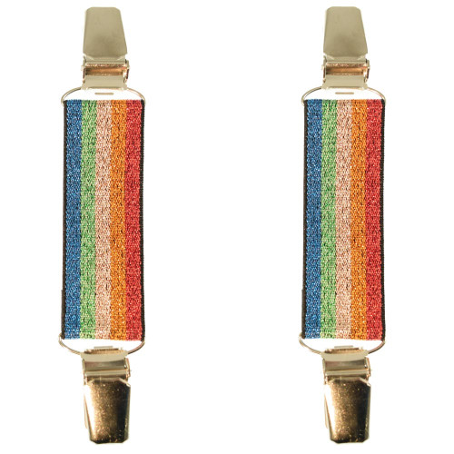 mouwophouders regenboog glitter