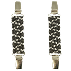 mouwophouders zigzag zwart wit