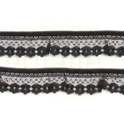 nylon kant zwart