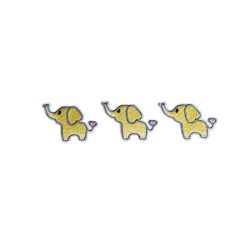 olifantjes patch geel HD 3 stuks olifantjes patch geel HD 3 stuks