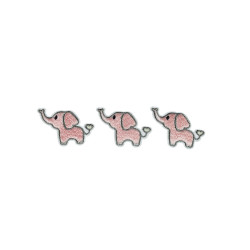 olifantjes patch roze HD 3 stuks olifantjes patch roze HD 3 stuks