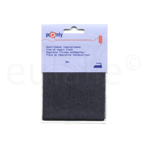 opstrijkbaar reparatiedoek jeans donker
