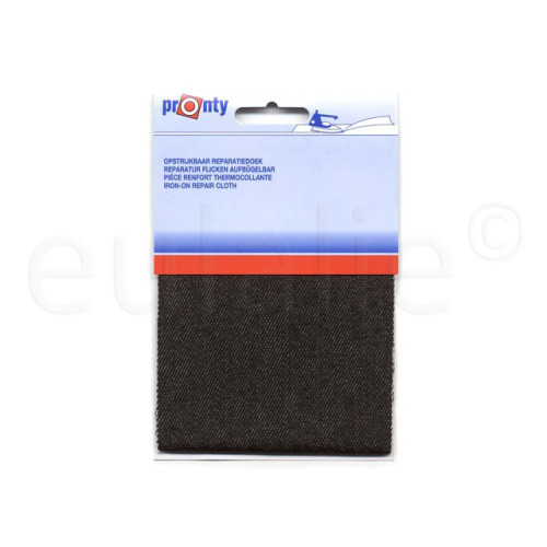 opstrijkbaar reparatiedoek jeans zwart