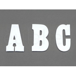 opstrijkbare letter vilt wit groot opstrijkbare letter vilt wit groot