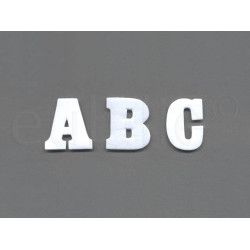 opstrijkbare letter wit klein opstrijkbare letter wit klein