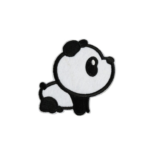 opstrijkbare pandabeer patch