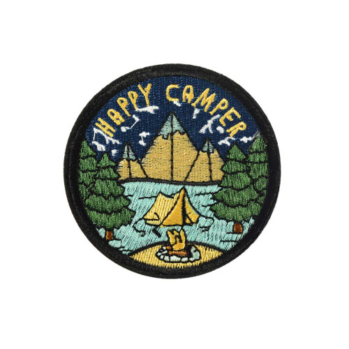 opstrijkbare patch happy camper