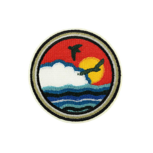 opstrijkbare patch zee zicht