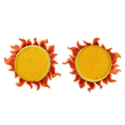 opstrijkbare patch zon 2 stuks opstrijkbare patch zon 2 stuks
