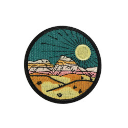 opstrijkbare patch zonnig landschap opstrijkbare patch zonnig landschap