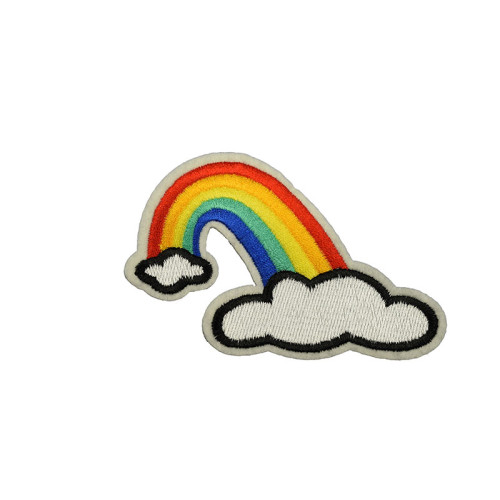 opstrijkbare regenboog wolken