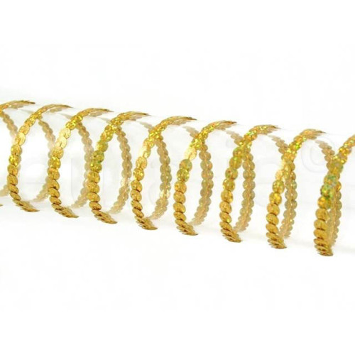 paillettenband 0.5 cm goud