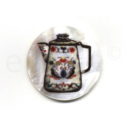 parelmoer knoop print theepot 5 cm parelmoer knoop print theepot 5 cm